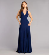 Julianna Chiffon Halter A-Line Formal Dress