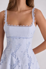 bluebell scallop lace broderie anglais mini sundress