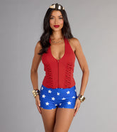 Hot Streak Lace Up Corset Top