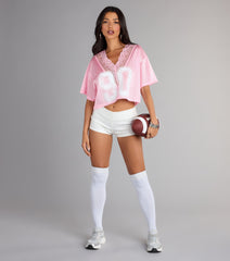 Level Up Faux Leather Hot Shorts