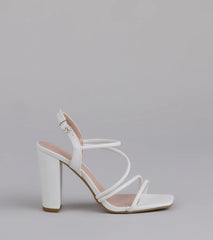 Flirt Mode Activated Strappy Block Heels