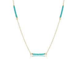 15" Choker Simplicity Chain Gold - Hope Bliss - Turquoise