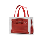 Grocery Bags Creative Parody Platinum Bag Print Woven Bag Fire Over The Net Birkin Fitness Casual Bag