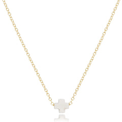 egirl 14" Necklace Gold - Signature Cross Small