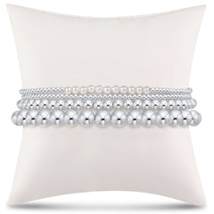 everyday sterling stack of 4 - pearl