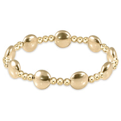 Honesty Sincerity Gold 10mm Bracelet