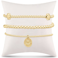 enewton Extends - e's go-to gift stack - gold small inspire love