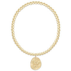 Classic Gold 3mm Bracelet - Inspire America Gold Disc