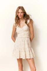 Finny Cotton Luna Rosa Fleur Mini Dress