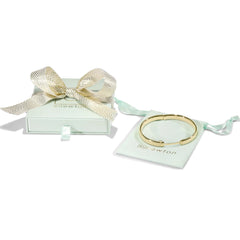 Cherish Gold Bangle Bracelet Medium