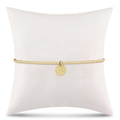 egirl Classic Gold 2mm Bracelet - be you. Small Gold Disc