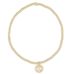 egirl Classic Gold 2mm Bracelet - Guardian Angel Small Gold Disc