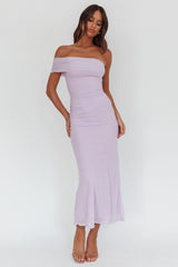 Gala One-Shoulder Maxi Dress Lilac
