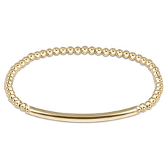 Bliss Bar Smooth Gold 3mm Bracelet