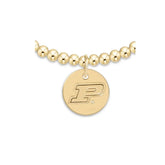 eCOLLEGIATE Classic Gold 3mm Bracelet - Purdue University