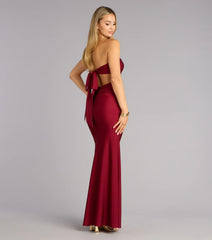 Monae Tie-Back Mermaid Formal Dress