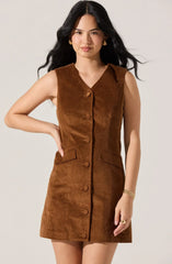 Gisselle Corduroy Mini Dress