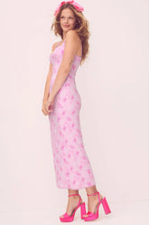 PINK x LoveShackFancy Beaux Icons Modal Midi Dress