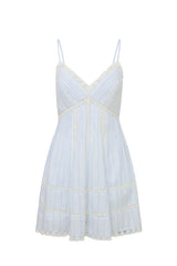 Docila Cotton Striped Dress - VINTAGE VOYAGE