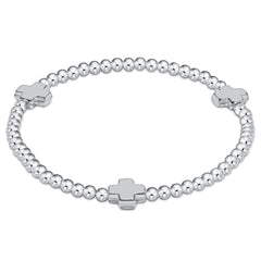 Signature Cross 3mm Sterling Bracelet - Sterling