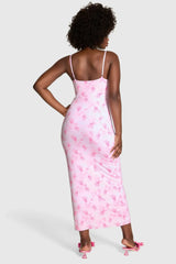 PINK x LoveShackFancy Beaux Icons Modal Midi Dress