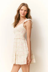 Finny Cotton Luna Rosa Fleur Mini Dress