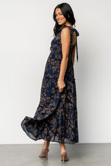 Anita Maxi Dress | Midnight + Gold Floral