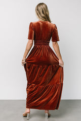 Artemis Velvet Maxi Dress | Dark Spice