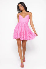 Seeking The Truth Mini Dress Pink