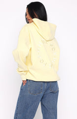 Stay Lifted Oversized Hoodie Lemon