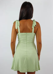 Kickstart My Heart Dress Sage