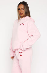 Love Me Tender Oversized Hoodie Pink