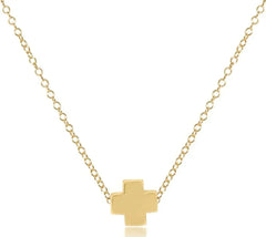 egirl 14" Necklace Gold - Signature Cross Gold