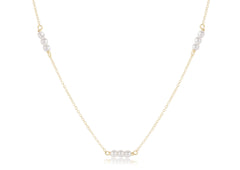 Choker Joy Simplicity Chain Gold - Pearl 3mm