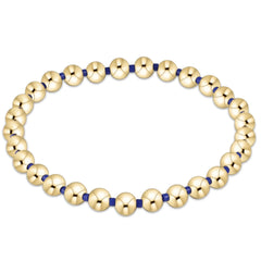 Gameday Hope Grateful 5mm Bead Bracelet - Blue