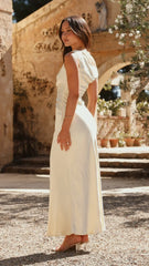 Auria Off Shoulder Maxi Dress - Yellow