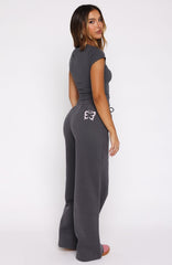 Lucky Thirteen Audrina Wide Leg Sweatpants Volcanic