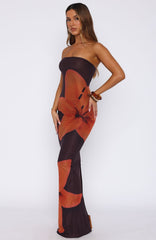 On A Trip Maxi Dress Tangerine Twist