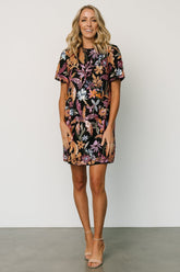Patricia Sequin Short Dress | Black
