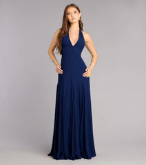 Julianna Chiffon Halter A-Line Formal Dress