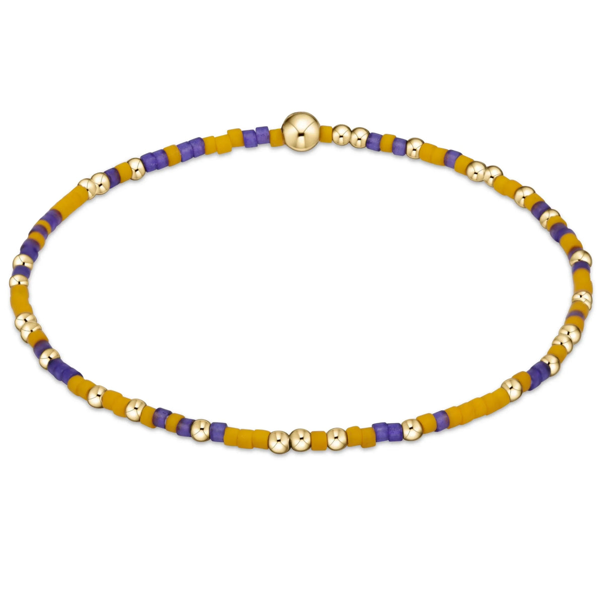 Gameday Hope Unwritten Bracelet - Purple-Golden Yellow
