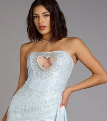 Preston Lace Heart Cutout Mini Dress