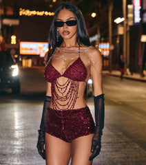 All That Glitters Sequin Hot Shorts