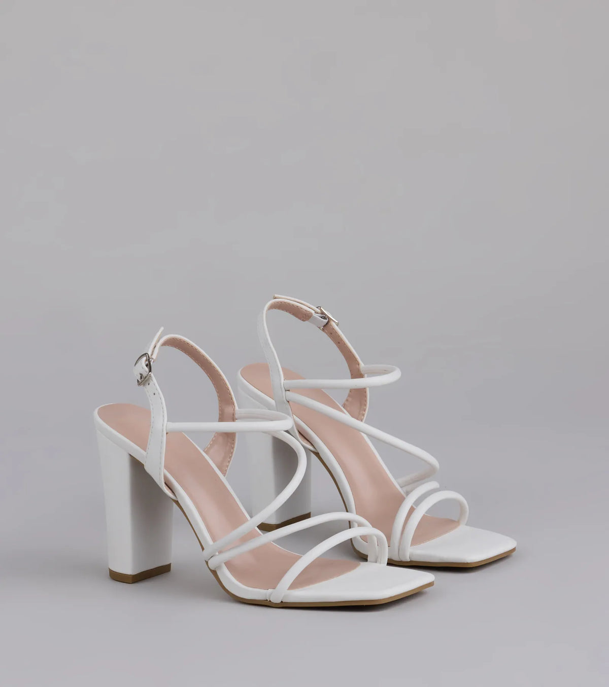 Flirt Mode Activated Strappy Block Heels