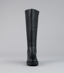 Steppin Up Block Heel Knee High Boots