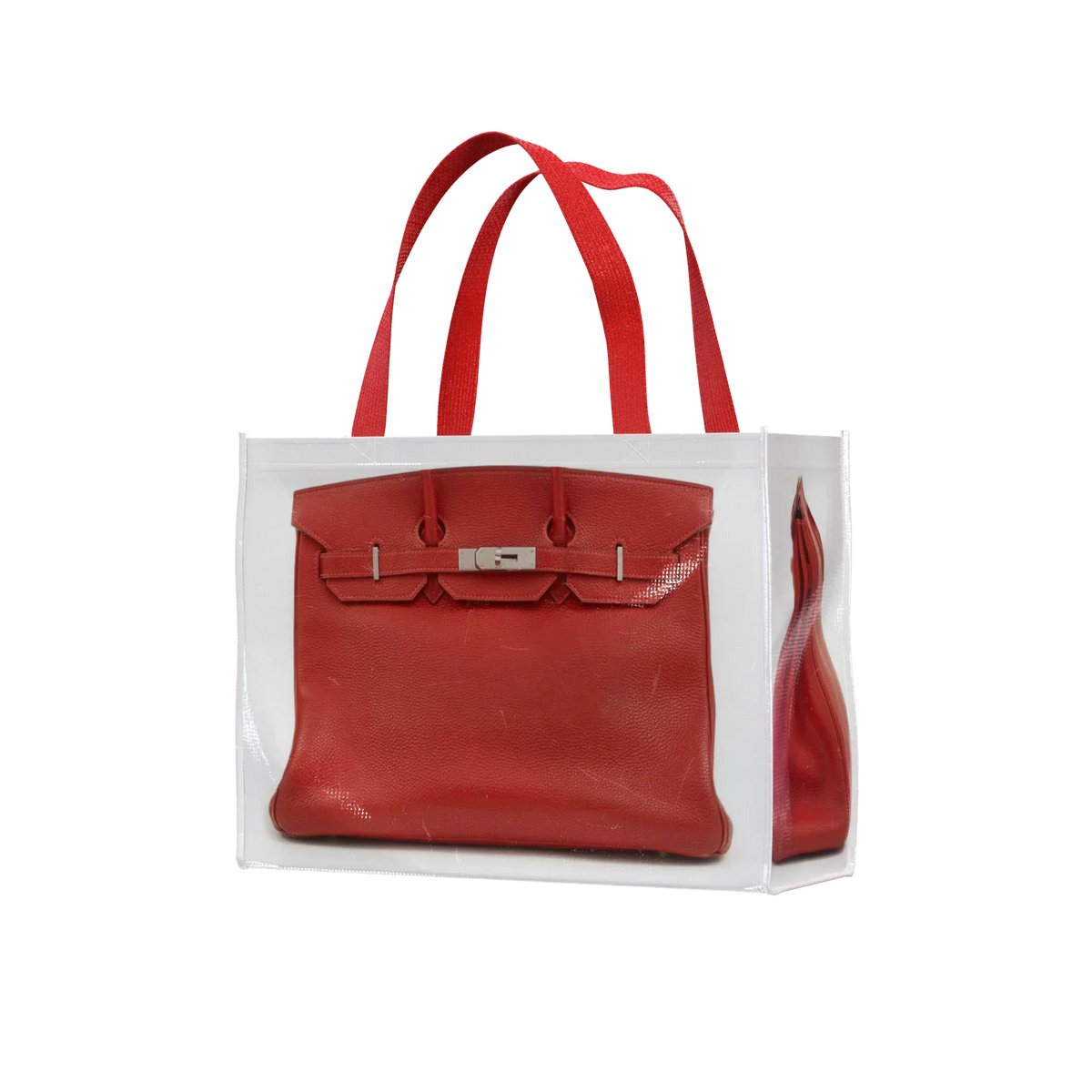 Grocery Bags Creative Parody Platinum Bag Print Woven Bag Fire Over The Net Birkin Fitness Casual Bag