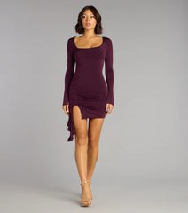 Season of Chic Long Sleeve Mini Dress