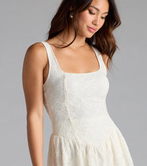 Gorgeous Energy Lace Skort Bubble Romper