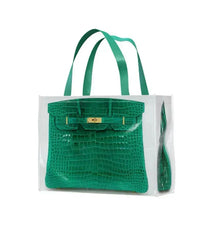 Grocery Bags Creative Parody Platinum Bag Print Woven Bag Full Take Down Birkin Fitness Casual Bag