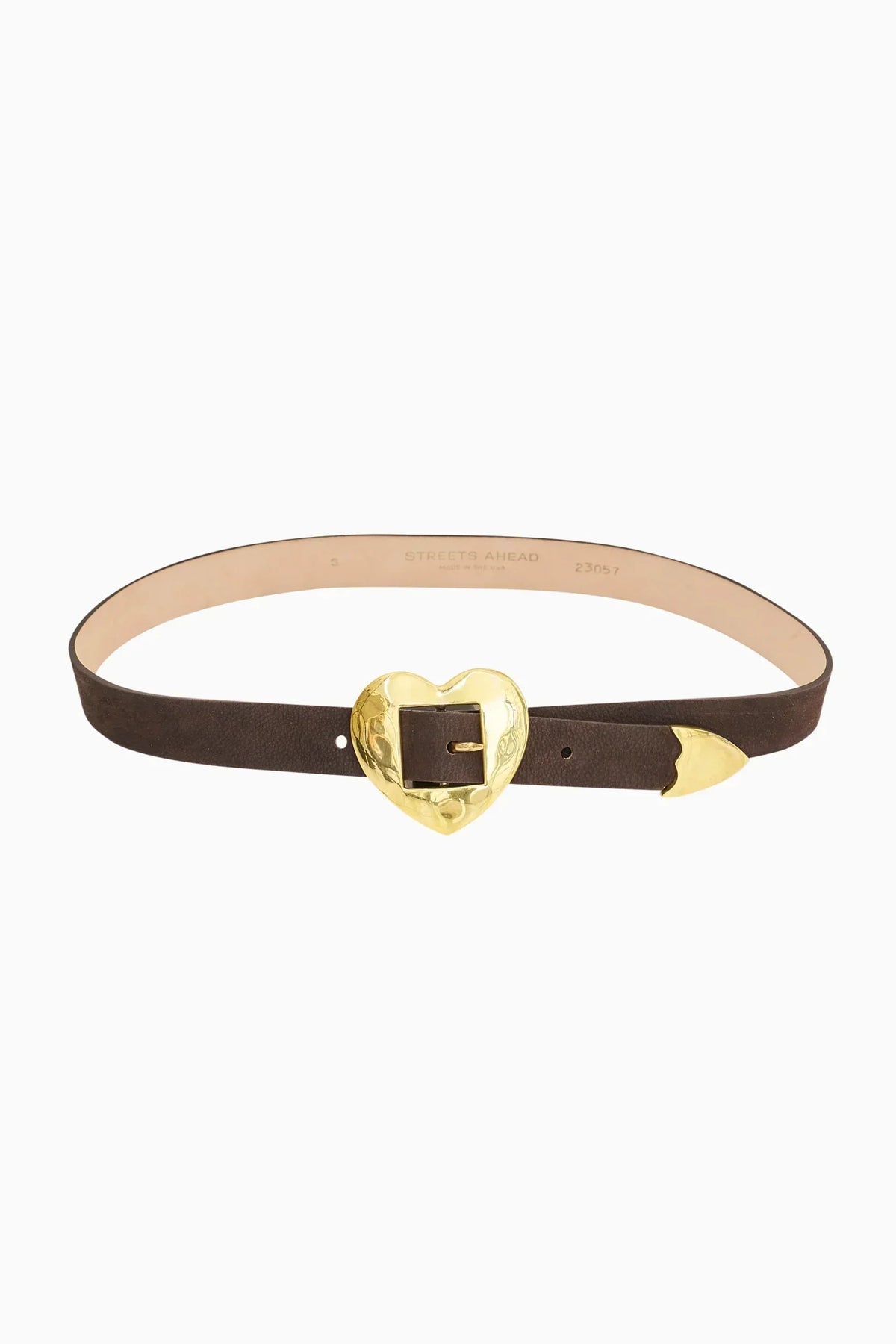 Streets Ahead Gold Heart Belt